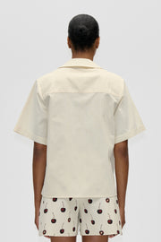 Stine Goya Bowling Collar Shirt Top Cherry