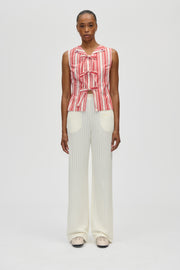 Stine Goya Casual Elasticated Pants Pants Cream