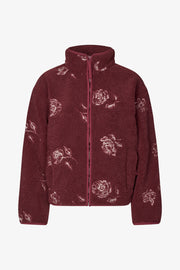 Stine Goya Casual Zipper Jacket Outerwear Sketch Of A Rose