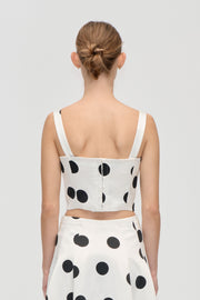 Stine Goya Corset Top Top Black Dots