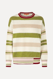 Stine Goya Crew Neck Sweater Knit Alpaca Stripe