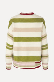 Stine Goya Crew Neck Sweater Knit Alpaca Stripe