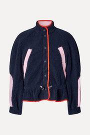 Stine Goya Dropped Shoulder Gathered Jacket Jacket Black Iris