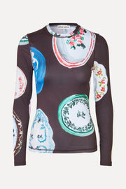 Stine Goya Elastic Long Sleeve Top Top The Platera