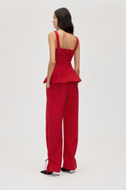 Stine Goya Elevated Pleat Pants Pants Ruby Red