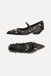 Stine Goya Embellished Mary Jane Footwear Black