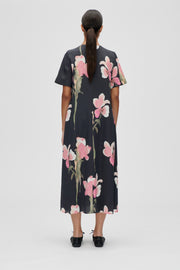 Stine Goya Flowy Short Sleeve Midi Dress Dress Melting Flowers