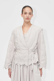 Stine Goya Gathered Tie Jacket Jacket Wild Quilted Flowers