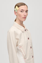 Stine Goya Hand Crocheted Hair Clip Accessories Yellow Flowers