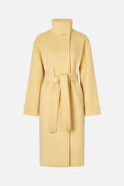 Stine Goya Long Sleeve High Collar Coat Coat Butter Milk