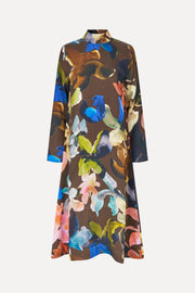 Stine Goya Long Sleeve Midi Dress Dress Aquarelle Garden