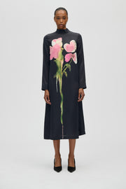 Stine Goya Long Sleeve Midi Dress Dress Melting Flowers