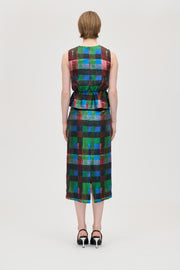 Stine Goya Midi Skirt With Elasticated Waist Skirt Watercolor Checks