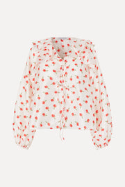 Stine Goya Multi Ruffle Raglan Top Top Ditzy Petunia