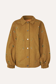 Stine Goya Oversized Utility Workwear Jacket Jacket Wild Flower Beads