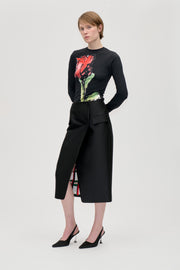 Stine Goya Pencil Midi Skirt Skirt Black