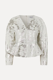 Stine Goya Peplum Top Top Lurex Garden