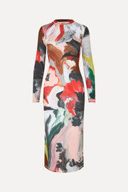 Stine Goya Pullover Long Sleeve Midi Dress Dress My Garden