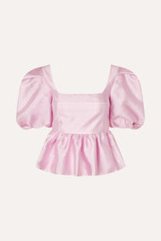 Stine Goya Ribbed Back Panel Top Top Pastel Pink