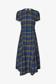 Stine Goya Short Sleeve Gathered Midi Dress Dress Crosschecks