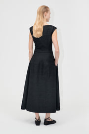 Stine Goya Sleeveless Boatneck Midi Dress Dress Gradient Beads