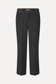 Stine Goya Straight Cropped Pants w/Slit Pants Jet Black