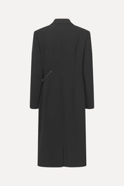 Stine Goya Straight Long Sleeve Coat Coat Black