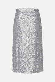 Stine Goya Straight Midi Skirt Skirt Steel Grey