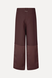 Stine Goya Structured Long Pants Pants Aubergine