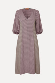 Stine Goya Three-Quarter Sleeve Midi Dress Dress Pink/Black