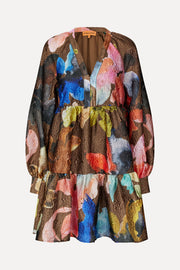 Stine Goya Tier Voluminous Mini Dress Dress Aquarelle Garden