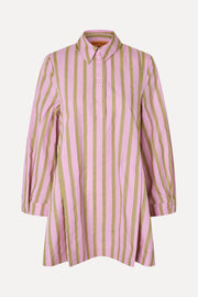 Stine Goya Tuck Sleeve Tunic Dress Dress Wallpaper Stripes