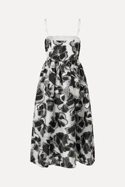 Stine Goya Voluminous Gathered Midi Dress Dress Anemone Jacquard