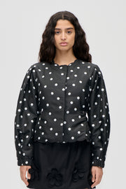 Stine Goya Voluminous Sleeve Jacket Outerwear Quilted Dots