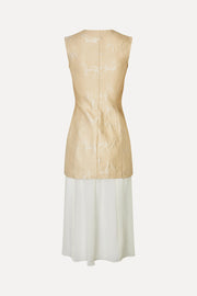 Stine Goya Waistcoat Tailored Midi Dress Dress Porcelain Cream