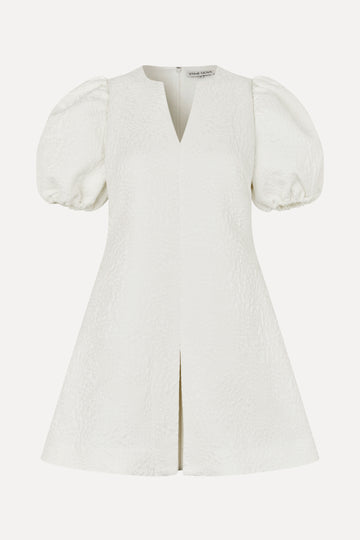 Stine Goya Angled Pleat Mini Dress Dress Artist Flower Relief