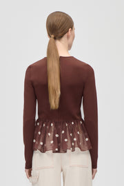 Stine Goya Asymmetrical Draped Top Top Artist Blurry Dots