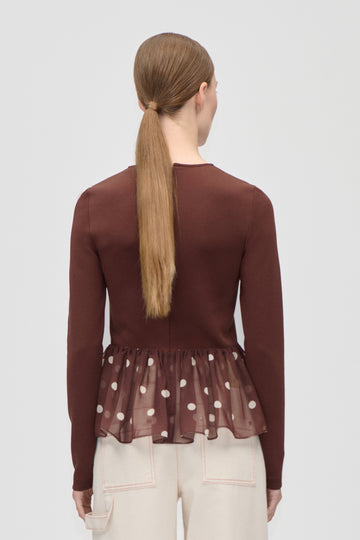 Stine Goya Asymmetrical Draped Top Top Artist Blurry Dots