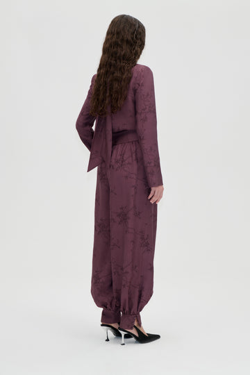 Stine Goya Balloon Pants With Hem Cuff Pants Bordeaux