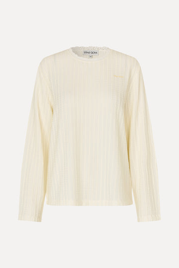 Stine Goya Casual Crewneck Top Cream