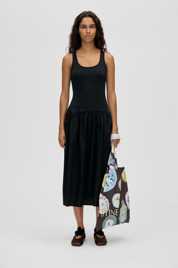 Stine Goya Casual Tank Midi Dress Dress Black
