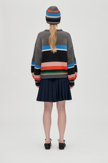 Stine Goya Chunky Beanie Accessories Chunky Stripes