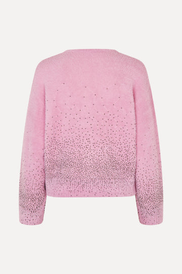 Stine Goya Crewneck Cardigan Knit Rose Blossom