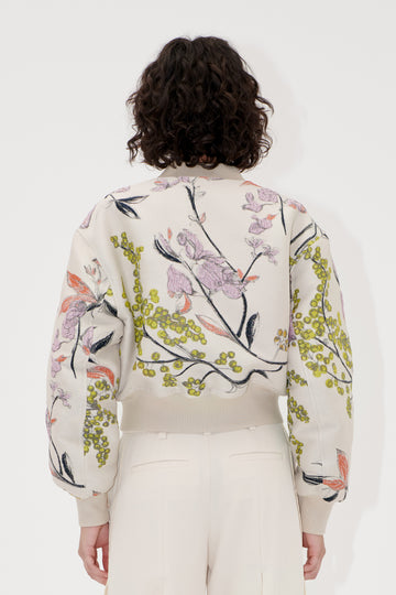 Stine Goya Cropped Dropped Shoulder Bomber Jacket Spring Mimosa