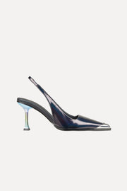 Stine Goya Eiffel Heels Footwear Black Holographic