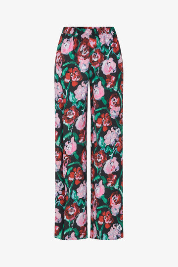 Stine Goya Elasticated Long Pants Pants Painted Rose Garden