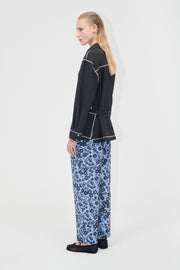 Stine Goya Elasticated Straight Pants Pants Night Ditzy Floral / Day Ditzy Floral