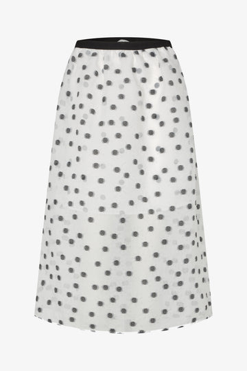 Stine Goya Elasticated Waistband Midi Skirt Skirt Flower Polka Dot