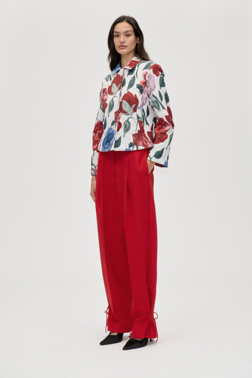 Stine Goya Elevated Pleat Pants Pants Ruby Red