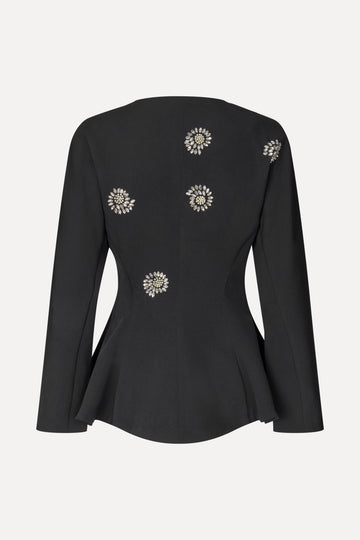 Stine Goya Flared Hem Zip-Up Top Top Pearl Of Order